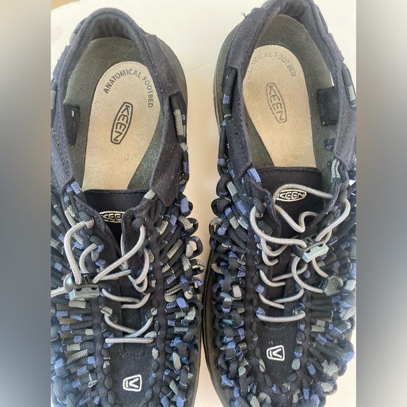 Keen Uneek 1014617 Black Grey Fishermen Hiking Sandals Cord Braided Rope - Picture 7 of 10